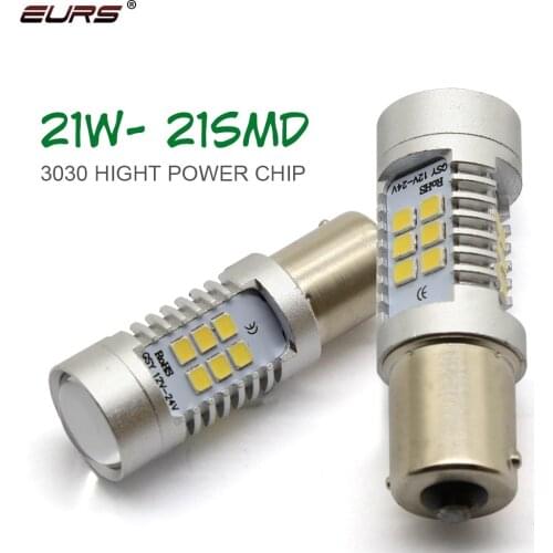 1pcs 1156 Ba15s P21w Car LED Bulb 1157 BAY15D LED Reverse Canbus Bulb Auto LED Back Up Reversing Lamp Bulbs white yellow 12V