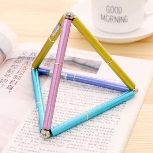 1pcs Yiren new magnet decompression pen 0.38 fine gold student pen