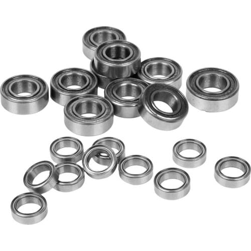 10Pcs Miniature Rubber Sealed Metal Shielded Metric Radial Ball Bearing, MR126 ZZ 6 x 12 x 4MM & 10x MR128-ZZ 8X12X3.5mm