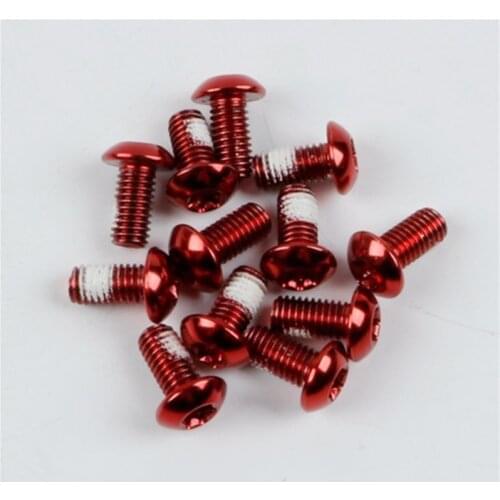 12 Pcs Bicycle Disc Brake Rotor Bolts Anders M5x10mm Alloy Steel Colorful T25 Fixing Screws Iamok Mountain Bike Parts