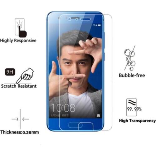 2PCS 2.5D 9H Premium Ultra-thin Tempered Glass For Huawei Honor 9 Screen Protector Toughened Protective film For Honor 9 Glass