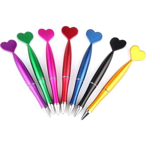40 pcs/lot Colorful Rotary Love Ballpoint Pen Cute Ball Pens for kids Stationery Promotional gift office school Writing supplies