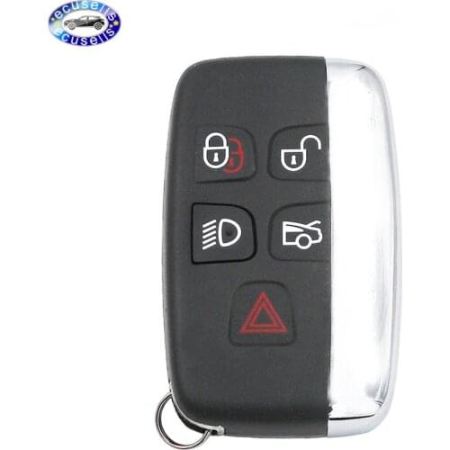 5 Button Smart Key Remote Key Shell Case Fob for JAGUAR XJ XJL XF With Words