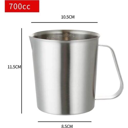 700ml Measuring Cup Kitchen Scales Beaker Sanitary Stainless Steel SUS304 Baking Homebrew