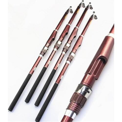 99% Fiberglass Carp Fishing Rod 2.1M 2.4M 3.0M 3.6M Portable Telescopic Fishing Rod Spinning Fish Hand Fishing Tackle Sea Rod