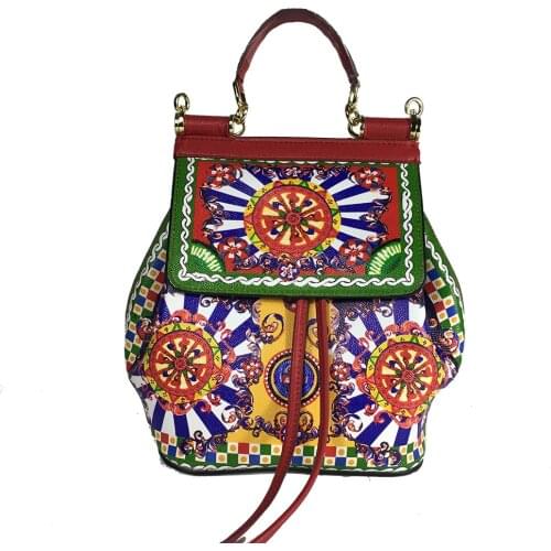 Damesrugzak Mode Emmertas Retro Rome Premium Dames Schoudertas Leren rugzak Dames