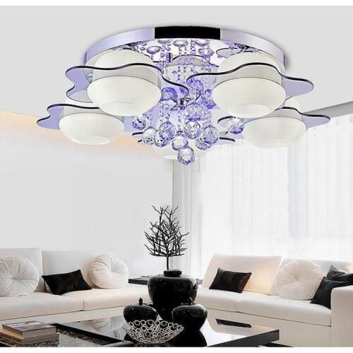 Crystal LED Ceiling Lights Living Room Bedroom Dining Room Study Lights Commercial Deco ceiling lamps Lighting fixture