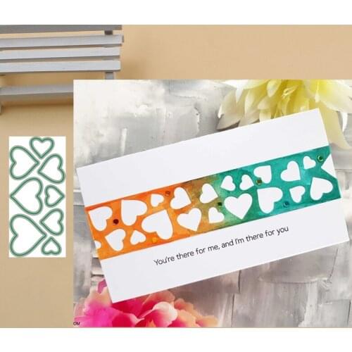 JMCRAFT 2021 New Love Heart Decoration Metal Cutting Dies DIY Scrapbook Handmade Paper Craft Metal Steel Template Dies