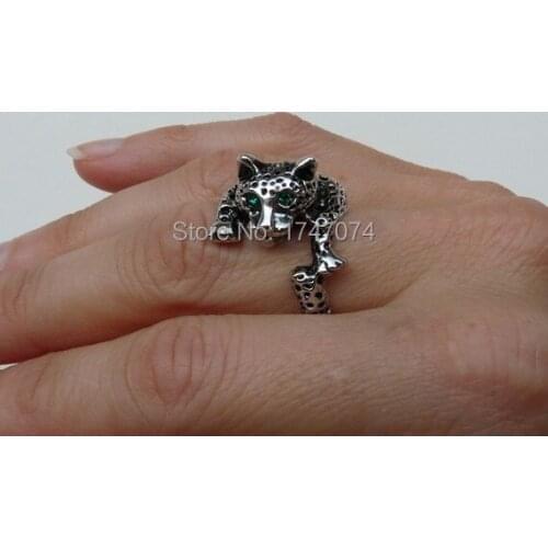 Hot popular 3D leopard rings for women fashion animal rings party punk jewelry girls accessories bijoux perfect gifts,ring