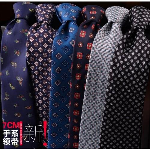 Linbaiway 7cm Business Neck Ties for Mens Wide Neckties For Men Wedding Suits Gravatas Cravat Corbatas Plaid Men Ties