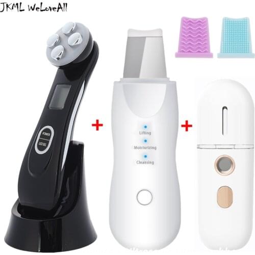 Mesotherapy Electroporation RF Radio Frequency LED Photon Skin Care Beauty Device Face Lifting Wrinkles Removal Facial Massager