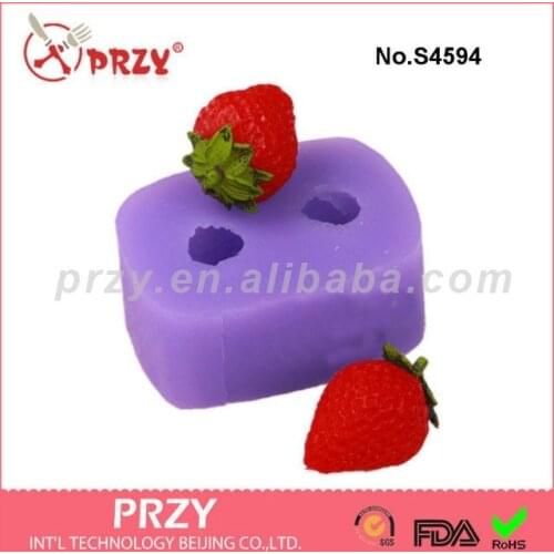 Fruit soap mold Strawberry mold for soap 2 hole strawberry silicone soap mold silicone