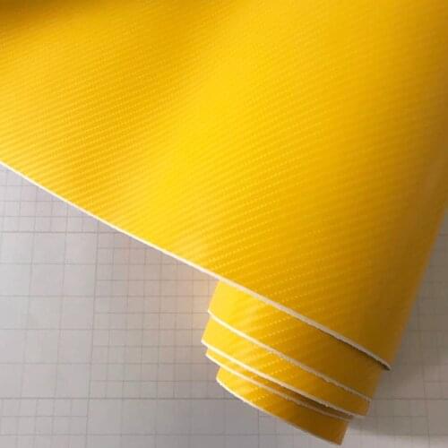 The newest glossy 5d yellow Carbon Fiber Vinyl film Colored Gloss Carbon Fiber Vinyl Film Auto Wrapping Vinyl Wrap Foil