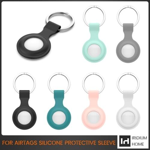 New For Apple Airtags Case Silicone Protective Sleeve Cover Keychain Airtags-tracker Silicone Case For Airtags Accessories