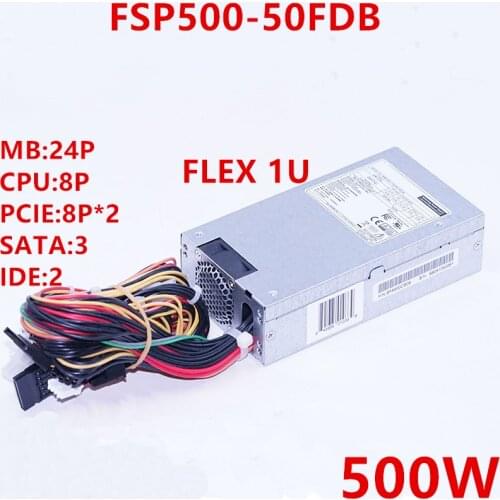 New PSU For FSP FLEX Small 1U 500W Power Supply FSP500-50FDB