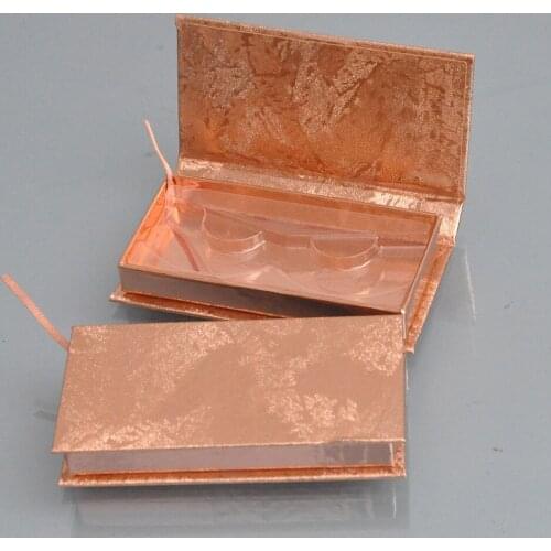 Wholesale Lash Box Eyelash Packaging Box Custom Faux Cils Mink Eyelashes luxury Rose Gold Magnetic Package Storage Case Vendor