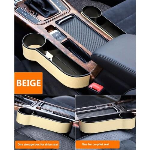 Cars Seat Catcher Organizer Stowing Tidying Side Pocket Storage Box Storage Basket Sundries Bin Car Seat Gap Filler Console box