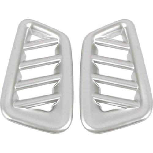 Beler 2pcs Car Front Dashboard Upper Air Vent Outlet Cover Trim Fit for Nissan Sentra Sylphy 2020 Silver ABS Car Styling