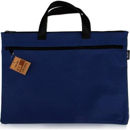 5840 Document Bag A4 Office Supplies Zipper Information Bag Womens Canvas Handbag Mens Briefcase