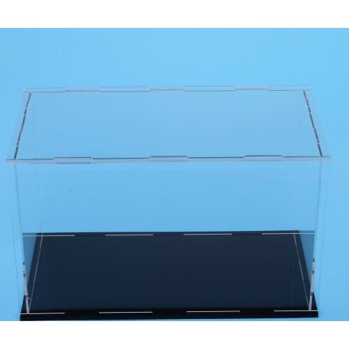 Clear Acrylic Display Case Dustproof Model Figures Protection Box 23x11x11cm