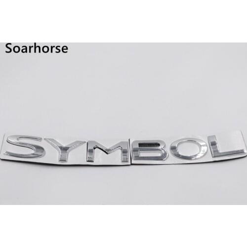 For Renault Clio Symbol Sticker Car Tailgate Decoration Emblem Badge Logo