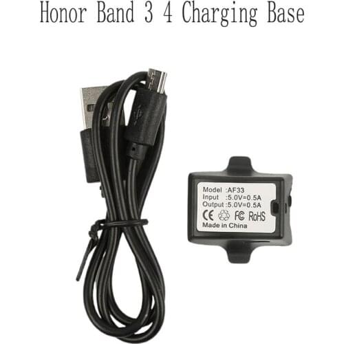 Universal Smart Watch Charger For Huawei Honor Band 4 3 Charger USB Charging Cable Cradle Dock Charger For Hornor Wristband 3 4