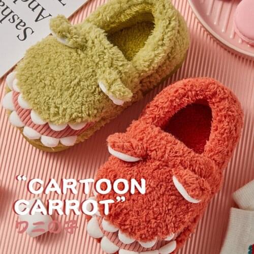 New arrival Winter Slipper for Women Fluffy Fur Slipper Shoe of Short Plush Happy Smile Face Flats High Quality Version