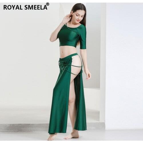 Sexy Belly Dance Clothes Green Belly dancing top Skirt belly dance set Sexy Belly Dance Costume Lesson Practice clothes 7819
