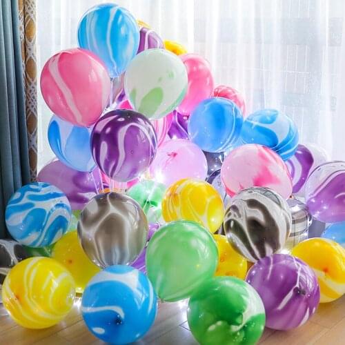 10 pcs 10 inch colorful cloud balloon agate latex balloon birthday party decoration light balloon wedding decoration supplies