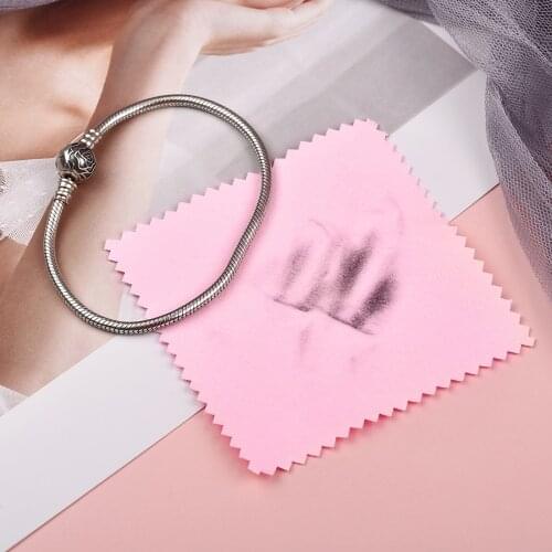 10PCS/Lot Jewelry Cleaning Soft Cloths Wiping Polish Cloth With Individual Package Clean Wipe Tool For Silver Gold Anti Dust