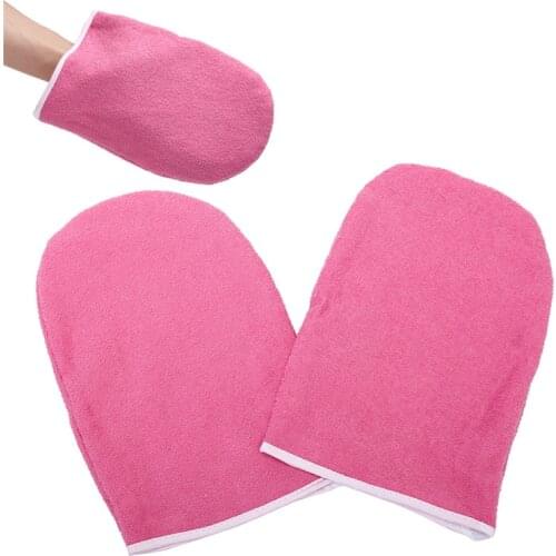 2018 Hot JETTING 1pair Wax Protection Gloves Paraffin Wax Protection Hand Gloves for Warmer Wax Heater Mini SPA Cotton Mittens