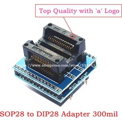 Top Quality SOP28 to DIP28 Adapter ic socket /SOIC28 to DIP28 IC socket Wide 300milic programmer adapter