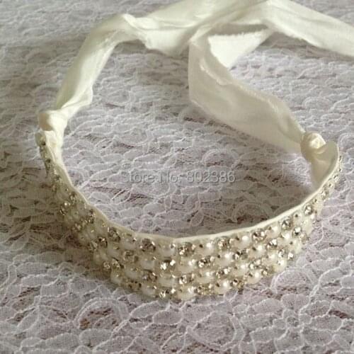 Free Shipping Dupioni Silk Headband Kids Hair Accessories