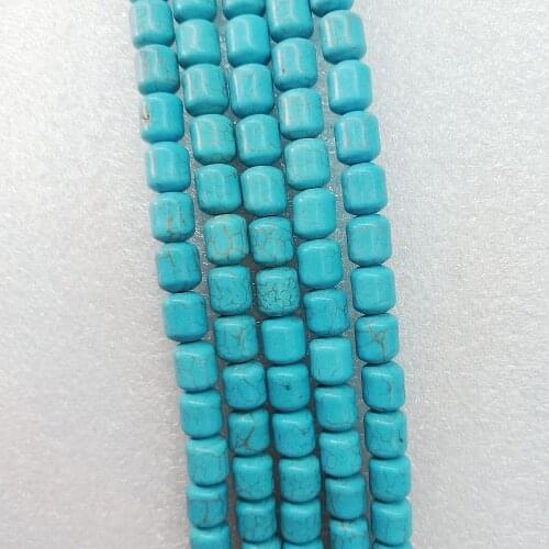 Natural Turquoise Loose Beads Natural Stone Drum Shape DIY Beads Make Necklace Bracelet Accessories 8x12mm10x14mm10x16mm13x18mm