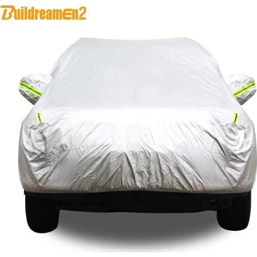 Buildreamen2 Car Cover Waterproof Auto Sedan Hatchback Anti-UV Outdoor Rain Sun Snow Scratch Resistant Covers Sun Shade