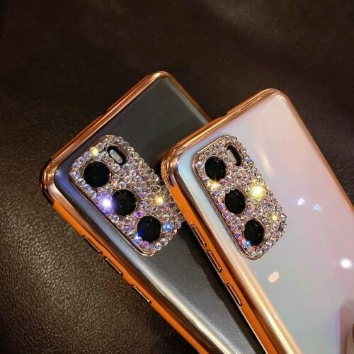 Electroplated Diamonds Phone Case For Huawei P40 30 Pro Lens All-inclusive Cover For Huawei Mate 30 20 Pro