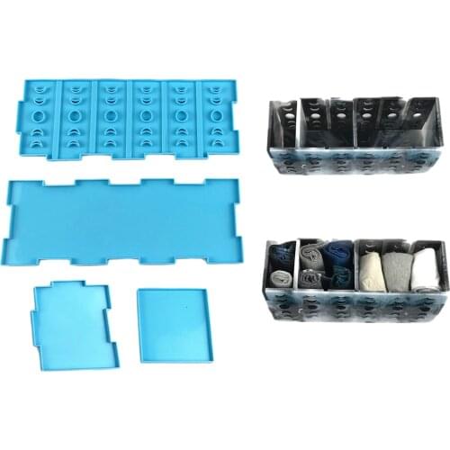 Epoxy Resin Mold Toys Tools Pants Socks Storage Box Mould Craft Casting Clay