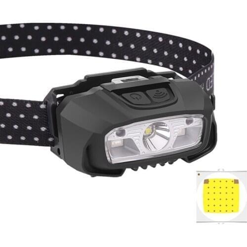 XPG Strong Light Sensor Headlight Led Outdoor Camping Light Fishing Head-Mounted Strong Light Led Red Headlight