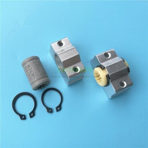 1pcs SC8VUU Linear ball bearing block with gray / Yellow Solid Polymer RJ4JP-01-08 linear bearing for Repra Prusa i3 3D printer