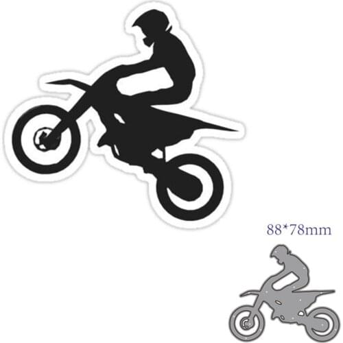 Metal cutting dies cut die mold Motorcycle racing decoration Scrapbook paper craft knife mould blade punch stencils dies
