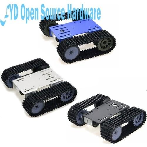 1set mini T101 Smart Robot Tank Chassis Tracked Car Platform with 33GB-520 Motor for arduino DIY Robot Toy Part