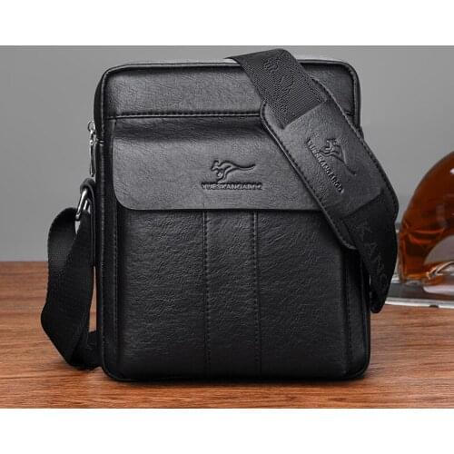 Men Messenger bag Leather Business shoulder bags for man crossbody male bag Trend 2021 mens high quality Briefcase shoulder