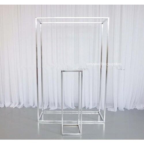 New style Wedding Supplies mental sliver/gold/ White Backdrop Stand Decoration senyu2346