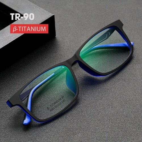 Women Pure Titanium Glasses Frame Full Frame Ultralight Near Simple Men Comfortable Myopia Prescription TR90 Eyeglasses Frame
