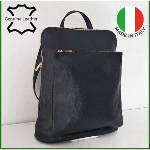 Genuine leather backpack Bottega Carele BC704