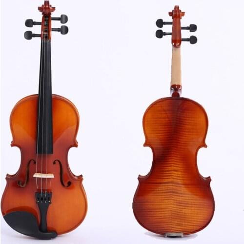 Violin tiger pattern solid wood maple violin