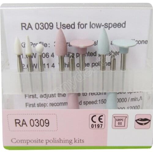 RA0309 Dental Composite Polishing Kits For Low-speed Handpiece Contra Angle Prophy Stone Polisher Dental Materials