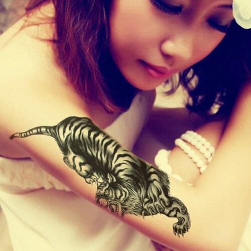 21*15cm Big Arm Tattoo Sticker Ramdon Send Designs 100pcs Waterproof Temporary Tattoo Removable Disposable Fake Body Tatuajes