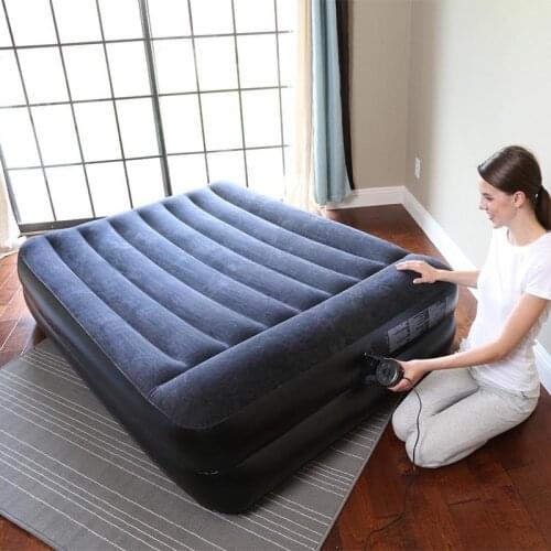 Ultra-light Air Mattress At Home and Outdoor with Built-in Automatic Air Pump Double-layer Heightening Picnic Air Cushion
