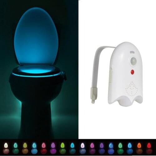 Smart PIR Motion Sensor Toilet Seat Night Light 16 Colors Waterproof Backlight Toilet Bowl LED With Fragrance Tablets